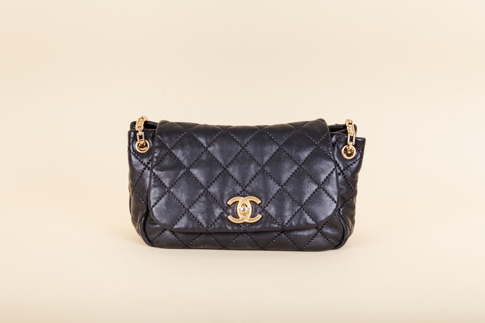 Chanel Quilted Retro Chain Accordion Flap Bag