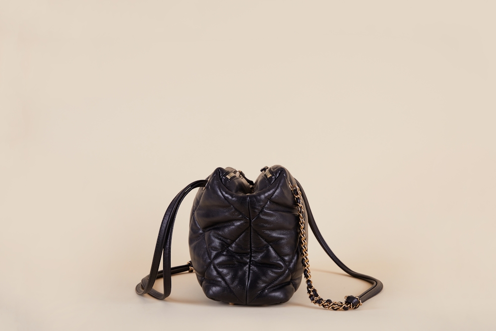 Chanel Lambskin Quilted Bowling Bag