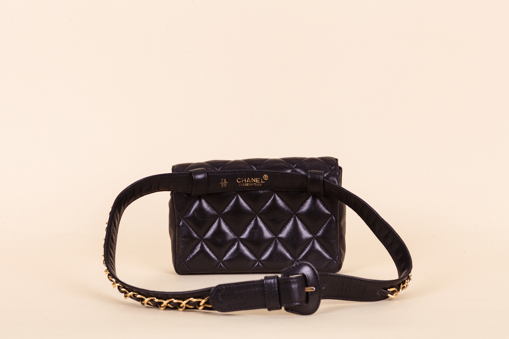 Chanel Lambskin Quilted Cosmos Line Belt Bag
