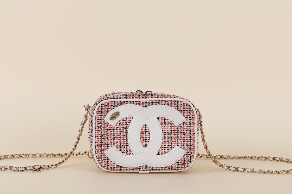Chanel Tweed CC Mania Camera Case Bag