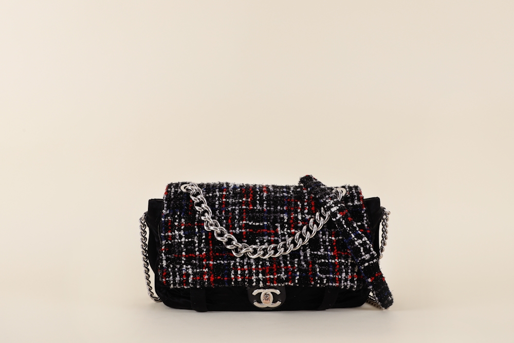 Chanel Astronaut Essentials Tweed and Nylon Flap Bag
