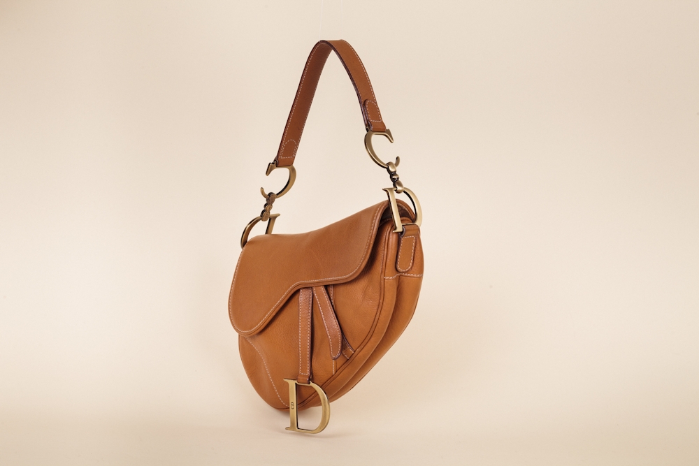 Christian Dior Leather Saddle Bag