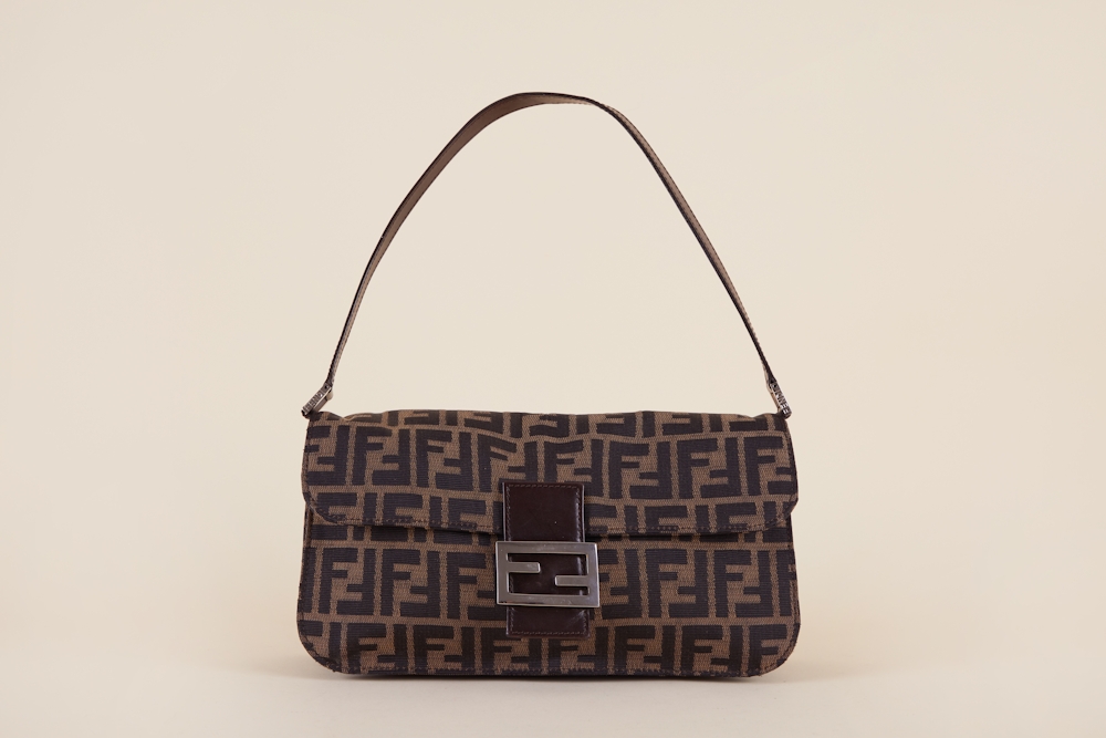 FENDI Vintage Zucca Shoulder Bag - A Retro Tale