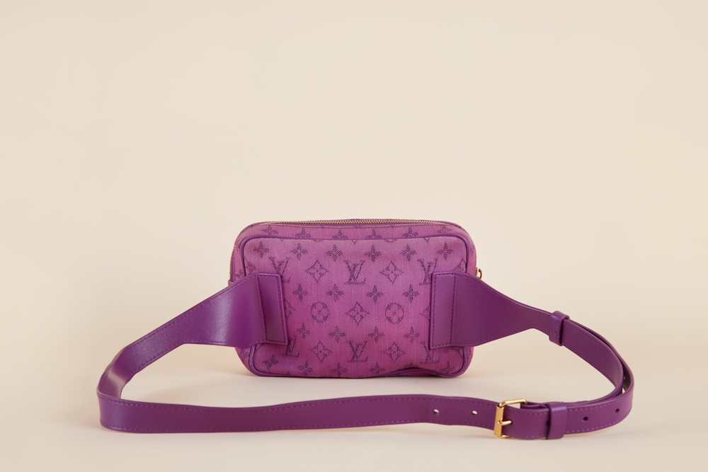 purple lv bag